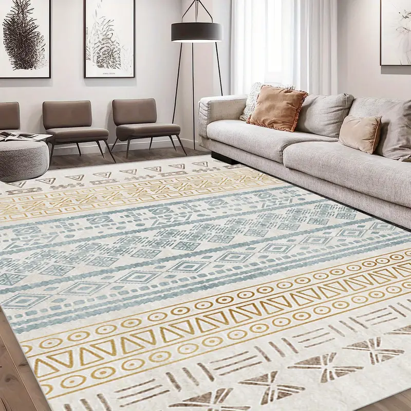 Nordic Boho Carpet Floor Mat, Soft And Non Slip Children's Throw